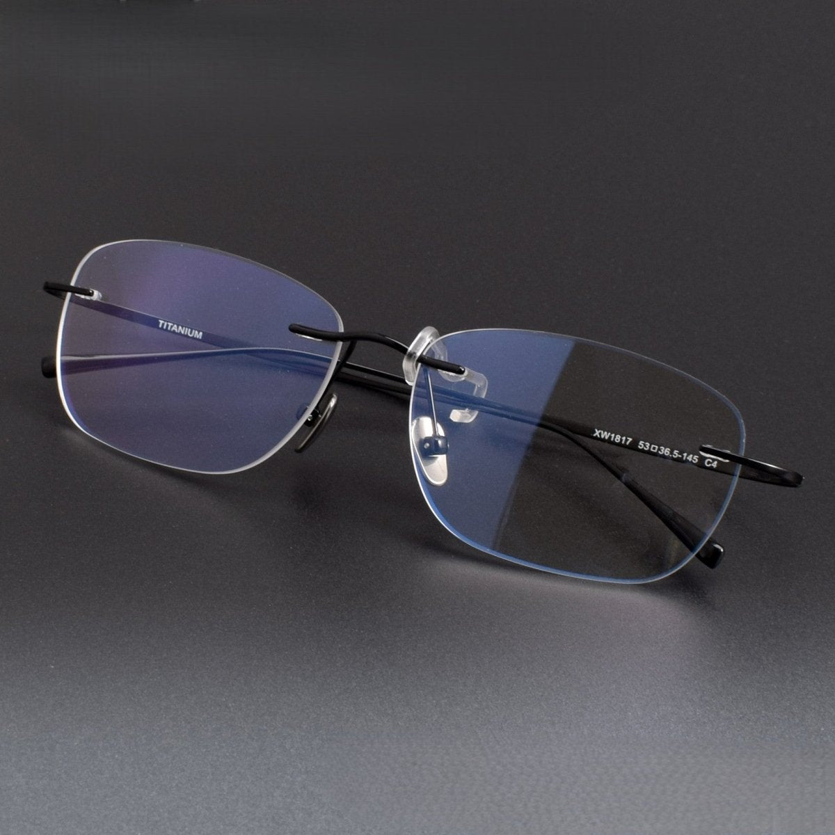 Luxury Pure Titanium Rimless Glasses | Screwless Ultra-Light Gold Optical Frame for Men & Women XW1817 - HP eyeglasses