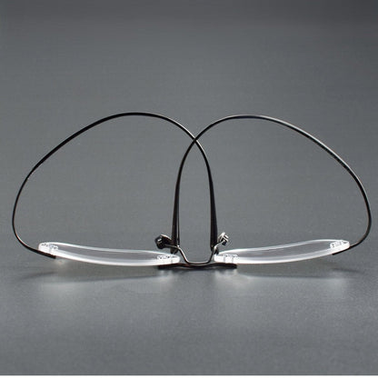 Luxury Pure Titanium Rimless Glasses | Screwless Ultra-Light Gold Optical Frame for Men & Women XW1817 - HP eyeglasses