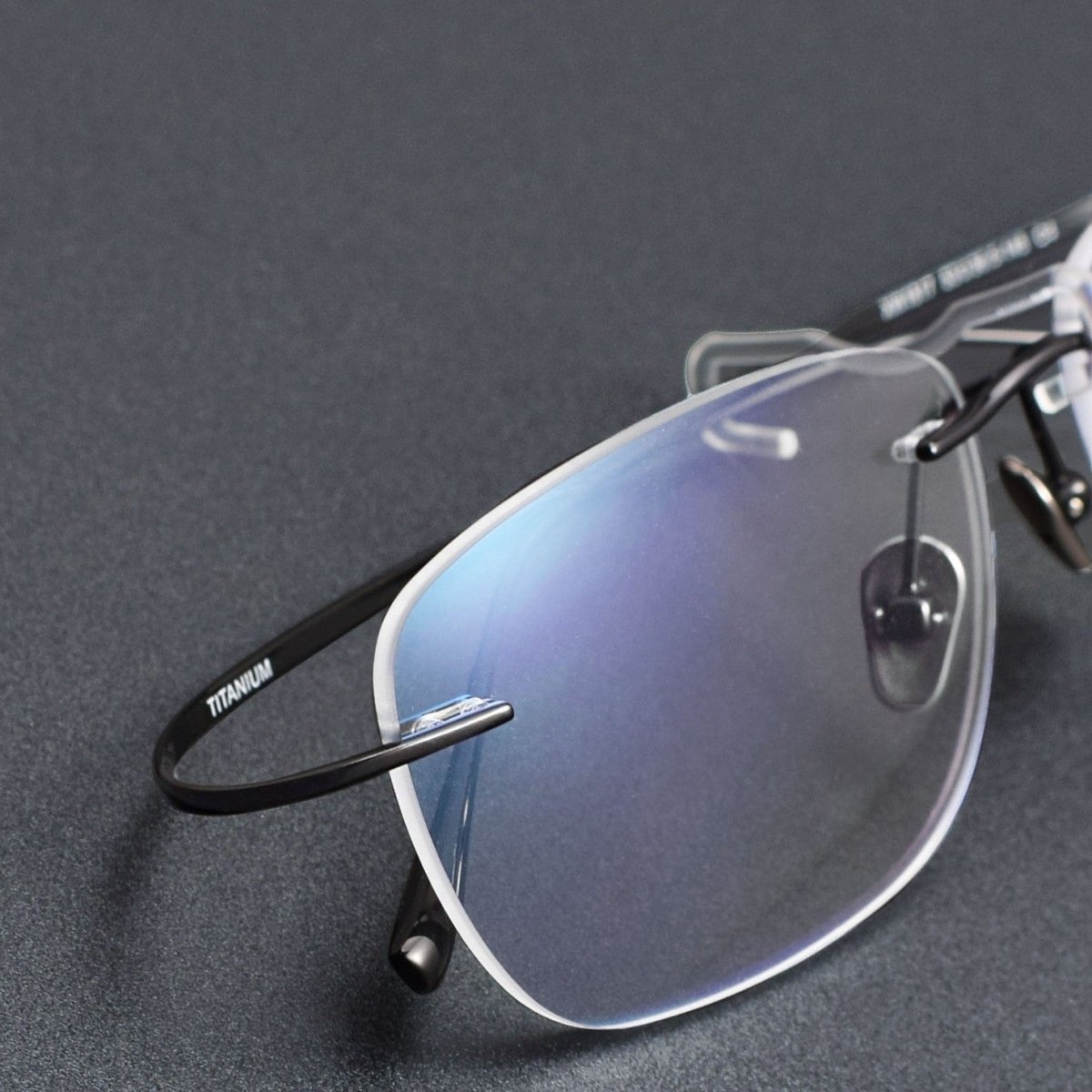 Luxury Pure Titanium Rimless Glasses | Screwless Ultra-Light Gold Optical Frame for Men & Women XW1817 - HP eyeglasses