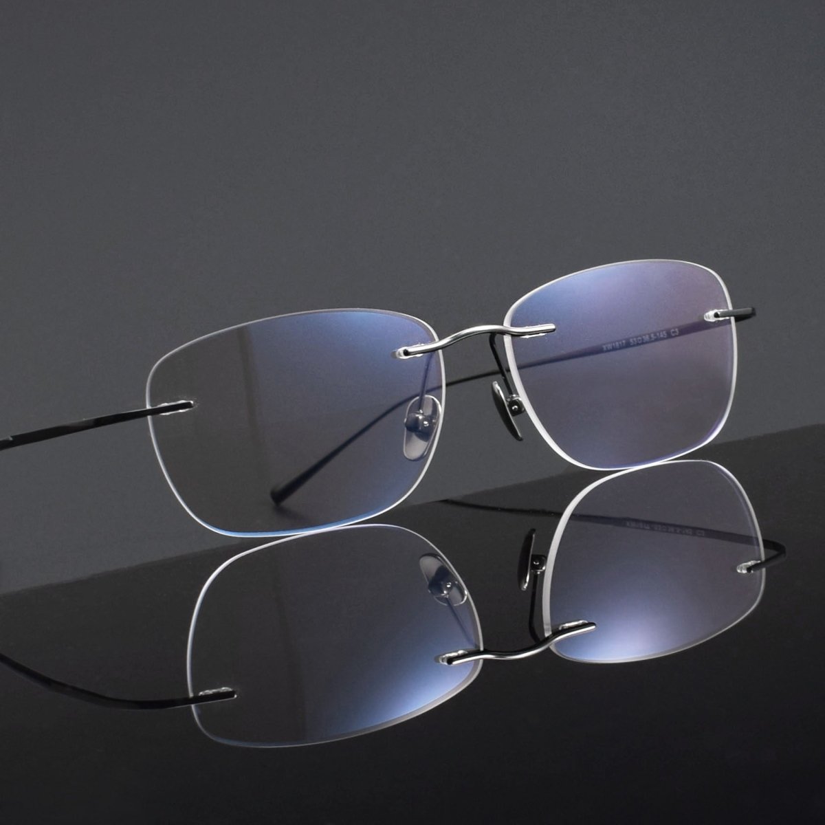 Luxury Pure Titanium Rimless Glasses | Screwless Ultra-Light Gold Optical Frame for Men & Women XW1817 - HP eyeglasses