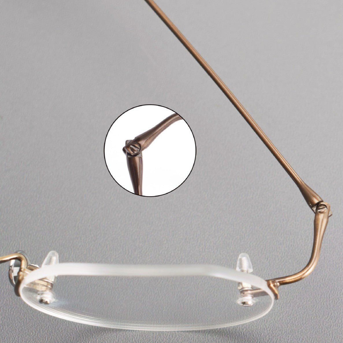 Luxury Rimless Polygon Glasses with Pure Titanium Frame | Designer Optical Eyeglasses ZY008 - HP eyeglasses