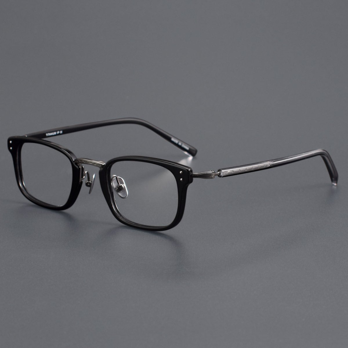 MASUNAGA Inspired GMS - 820 Acetate Glasses – Small Square Full Frame (46mm) - HP eyeglasses