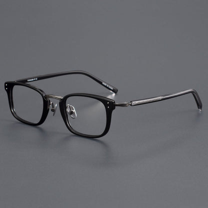MASUNAGA Inspired GMS - 820 Acetate Glasses – Small Square Full Frame (46mm) - HP eyeglasses