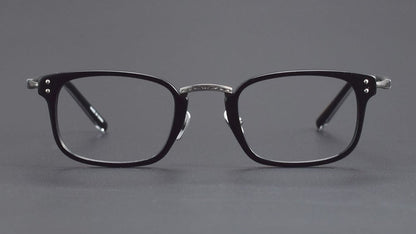 MASUNAGA Inspired GMS - 820 Acetate Glasses – Small Square Full Frame (46mm) - HP eyeglasses