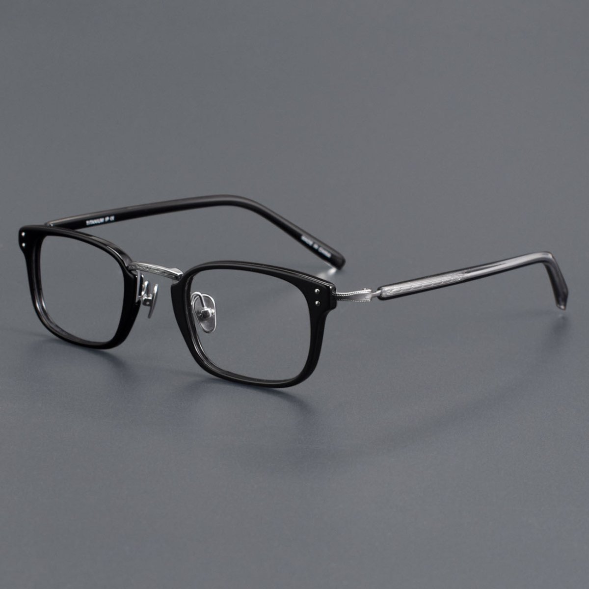 MASUNAGA Inspired GMS - 820 Acetate Glasses – Small Square Full Frame (46mm) - HP eyeglasses