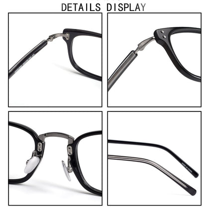 MASUNAGA Inspired GMS - 820 Acetate Glasses – Small Square Full Frame (46mm) - HP eyeglasses