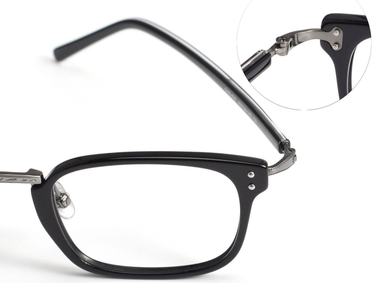 MASUNAGA Inspired GMS - 820 Acetate Glasses – Small Square Full Frame (46mm) - HP eyeglasses