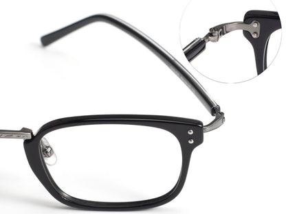 MASUNAGA Inspired GMS - 820 Acetate Glasses – Small Square Full Frame (46mm) - HP eyeglasses
