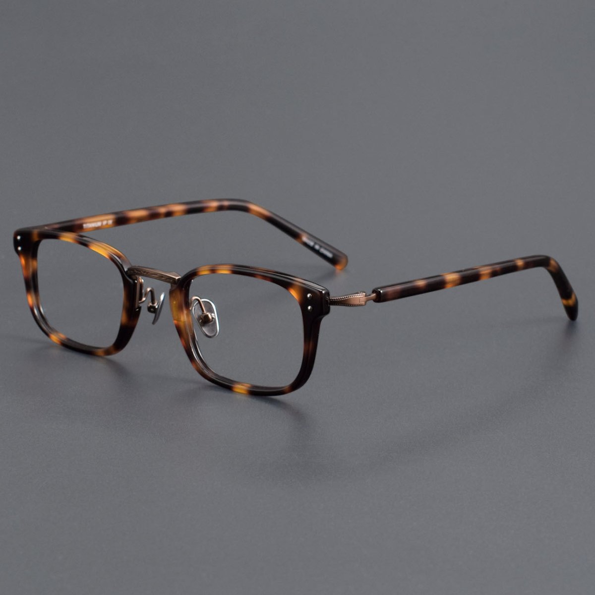 MASUNAGA Inspired GMS - 820 Acetate Glasses – Small Square Full Frame (46mm) - HP eyeglasses