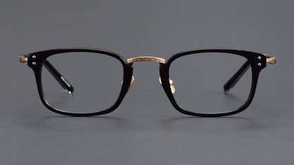 MASUNAGA Inspired GMS - 820 Acetate Glasses – Small Square Full Frame (46mm) - HP eyeglasses