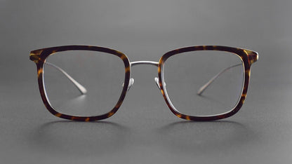 MASUNAGA Inspired Titanium Glasses – Lightweight Square Full Frame - Empire - HP eyeglasses
