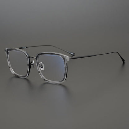 MASUNAGA Inspired Titanium Glasses – Lightweight Square Full Frame - Empire - HP eyeglasses