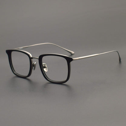 MASUNAGA Inspired Titanium Glasses – Lightweight Square Full Frame - Empire - HP eyeglasses