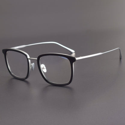 MASUNAGA Inspired Titanium Glasses – Lightweight Square Full Frame - Empire - HP eyeglasses