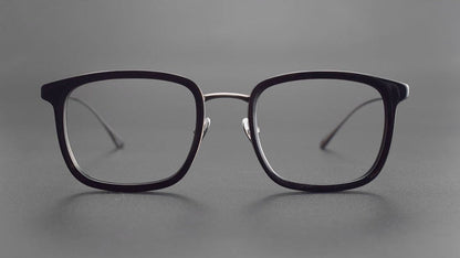 MASUNAGA Inspired Titanium Glasses – Lightweight Square Full Frame - Empire - HP eyeglasses