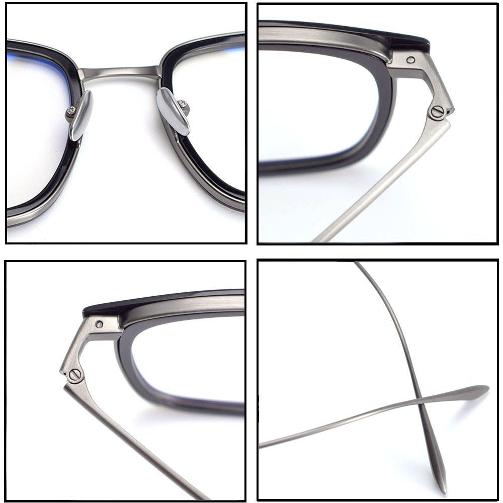 MASUNAGA Inspired Titanium Glasses – Lightweight Square Full Frame - Empire - HP eyeglasses