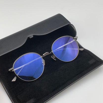 MASUNAGA Style GMS - 835 Titanium Glasses - Lightweight Round Frame (50mm) - HP eyeglasses