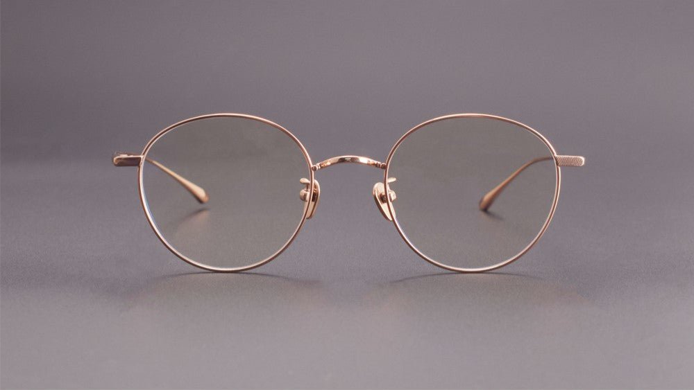 MASUNAGA Style GMS - 835 Titanium Glasses - Lightweight Round Frame (50mm) - HP eyeglasses