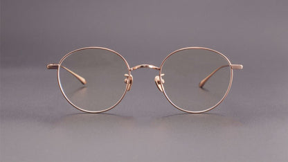 MASUNAGA Style GMS - 835 Titanium Glasses - Lightweight Round Frame (50mm) - HP eyeglasses