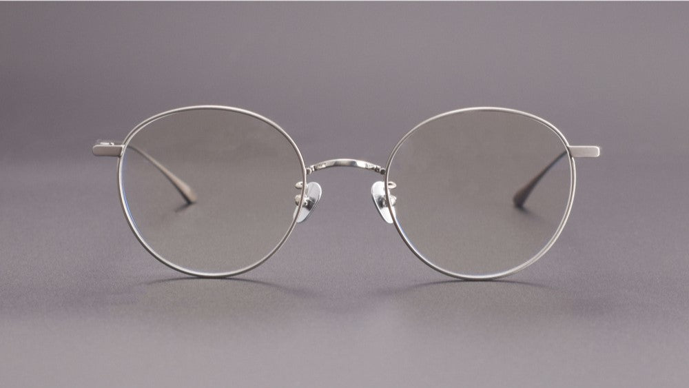MASUNAGA Style GMS - 835 Titanium Glasses - Lightweight Round Frame (50mm) - HP eyeglasses