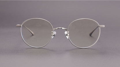 MASUNAGA Style GMS - 835 Titanium Glasses - Lightweight Round Frame (50mm) - HP eyeglasses