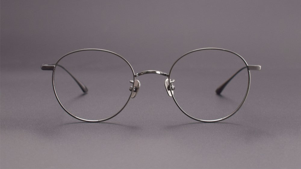 MASUNAGA Style GMS - 835 Titanium Glasses - Lightweight Round Frame (50mm) - HP eyeglasses