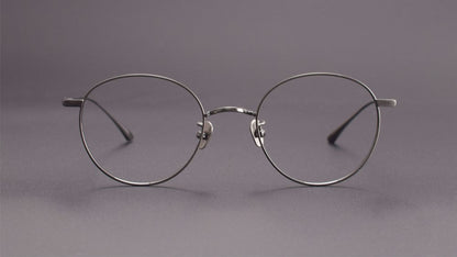 MASUNAGA Style GMS - 835 Titanium Glasses - Lightweight Round Frame (50mm) - HP eyeglasses