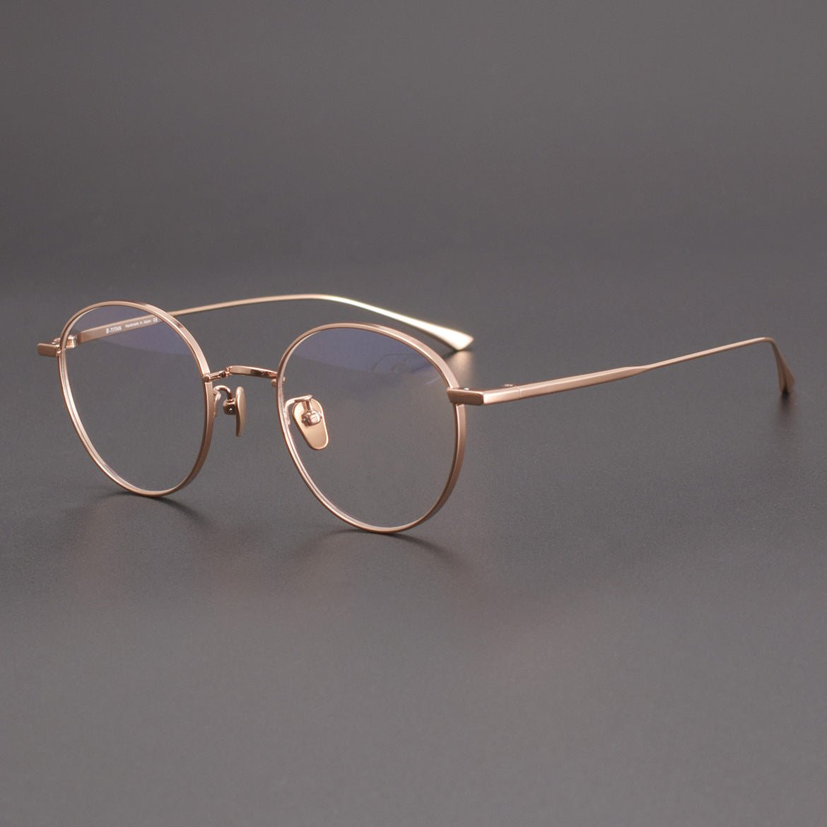 MASUNAGA Style GMS - 835 Titanium Glasses - Lightweight Round Frame (50mm) - HP eyeglasses