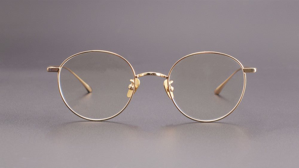 MASUNAGA Style GMS - 835 Titanium Glasses - Lightweight Round Frame (50mm) - HP eyeglasses