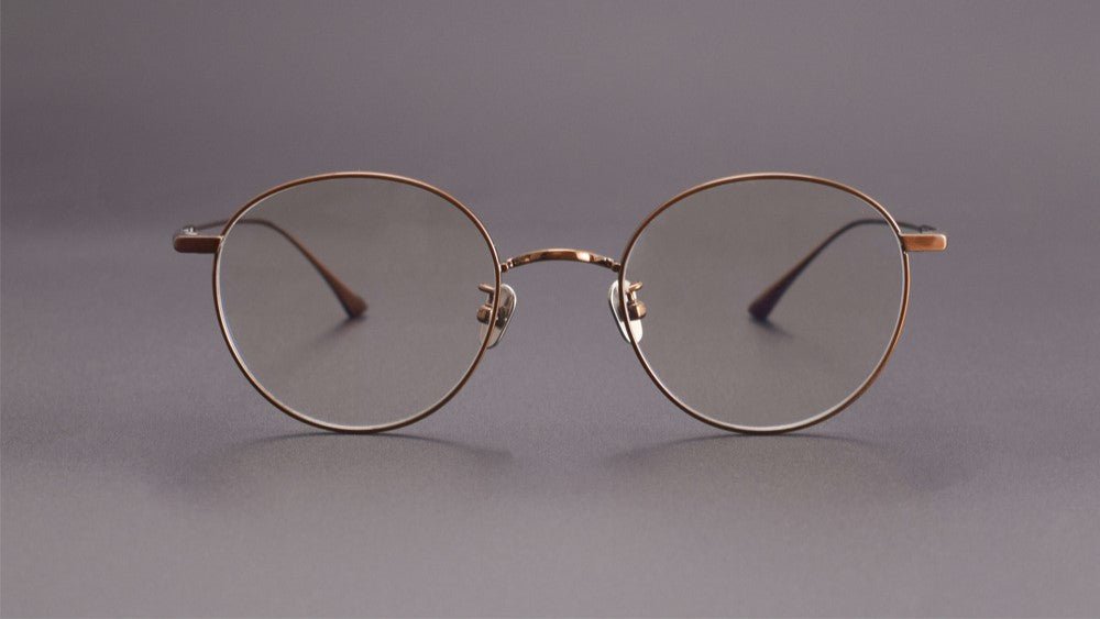 MASUNAGA Style GMS - 835 Titanium Glasses - Lightweight Round Frame (50mm) - HP eyeglasses