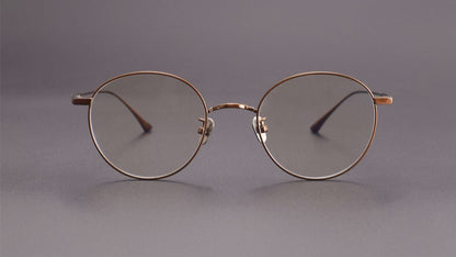 MASUNAGA Style GMS - 835 Titanium Glasses - Lightweight Round Frame (50mm) - HP eyeglasses
