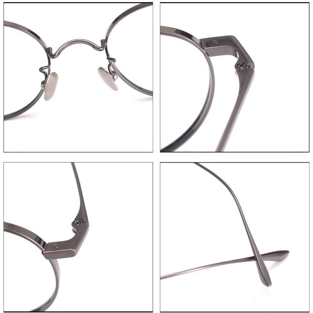 MASUNAGA Style GMS - 835 Titanium Glasses - Lightweight Round Frame (50mm) - HP eyeglasses