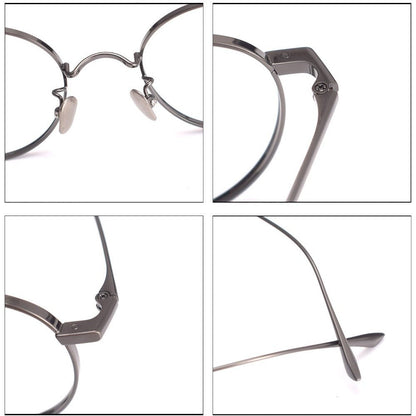 MASUNAGA Style GMS - 835 Titanium Glasses - Lightweight Round Frame (50mm) - HP eyeglasses