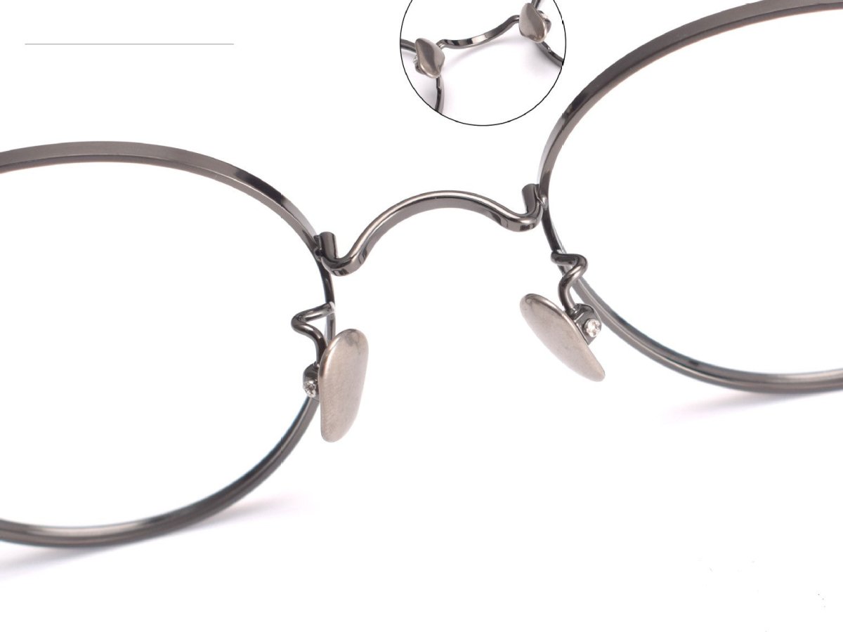 MASUNAGA Style GMS - 835 Titanium Glasses - Lightweight Round Frame (50mm) - HP eyeglasses