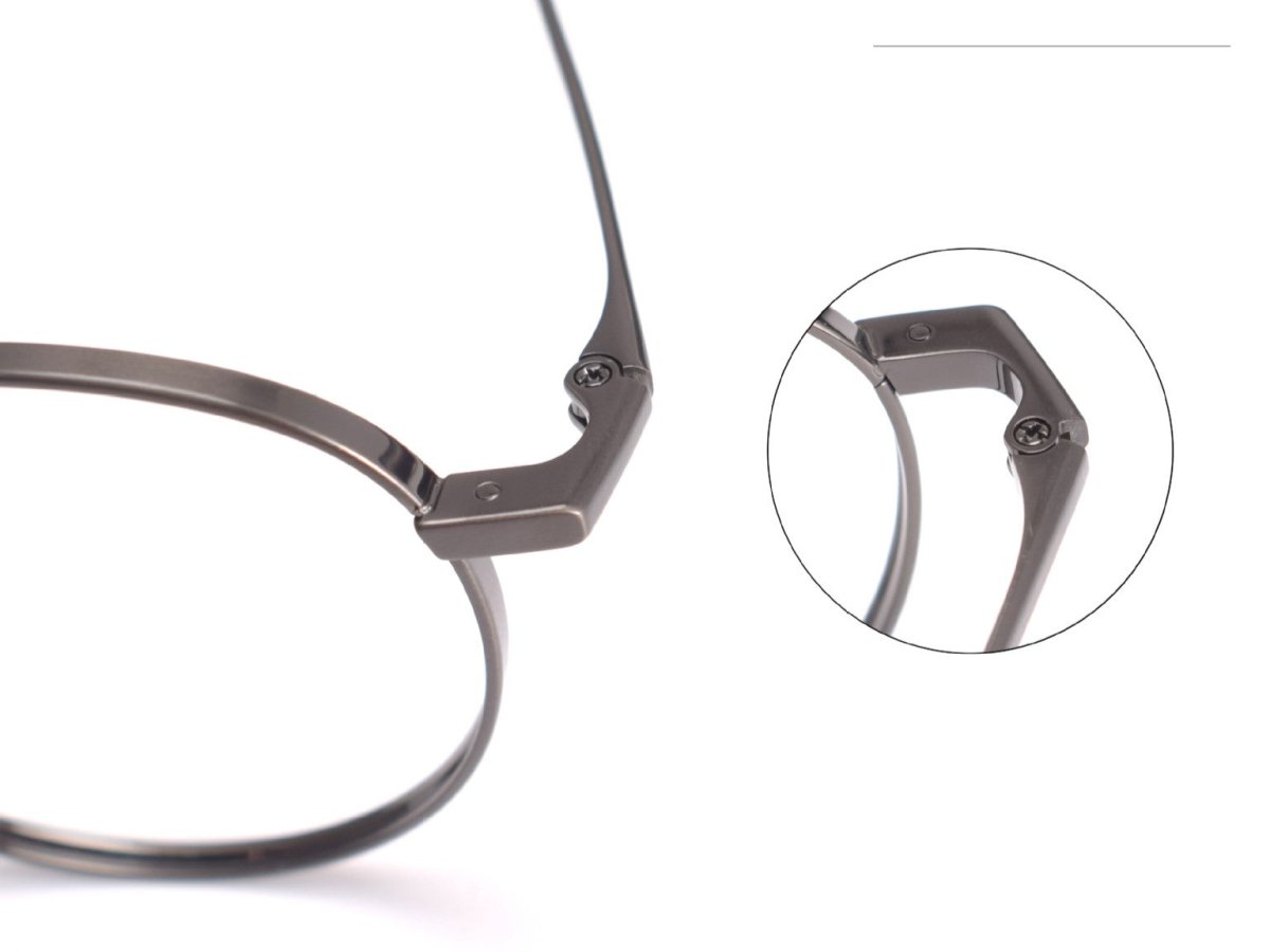 MASUNAGA Style GMS - 835 Titanium Glasses - Lightweight Round Frame (50mm) - HP eyeglasses