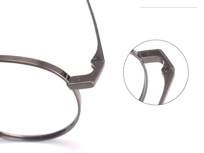 MASUNAGA Style GMS - 835 Titanium Glasses - Lightweight Round Frame (50mm) - HP eyeglasses