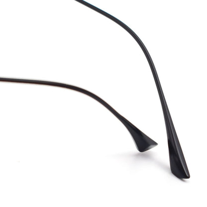 MIES Titanium Semi - Rimless Glasses – Ultra - Light Gold Frame for Men & Women - HP eyeglasses