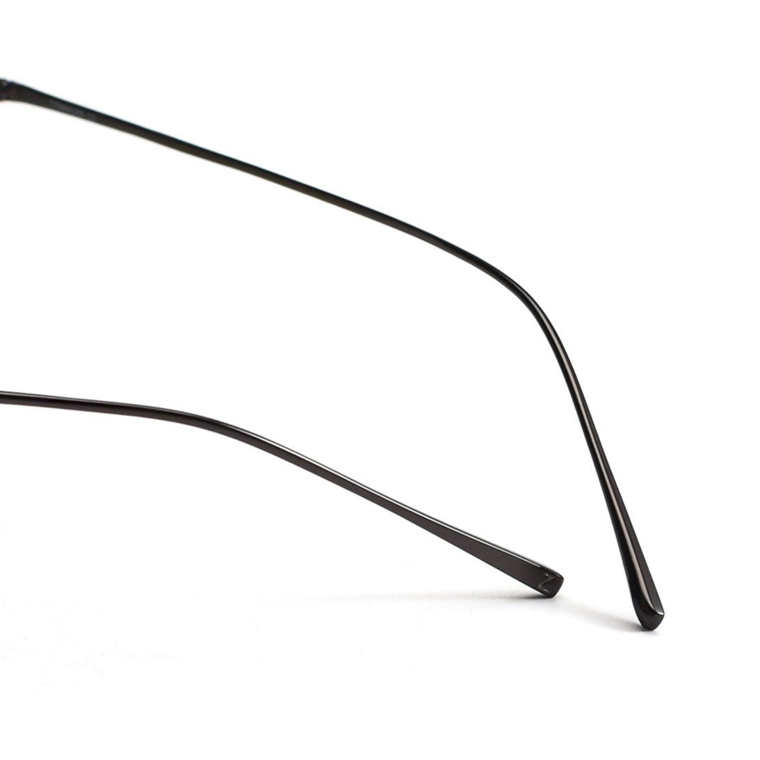 Minimalist Oval Rimless Glasses | Ultra-Light Pure Titanium Silver Optical Frame for Men & Women 52024 - HP eyeglasses