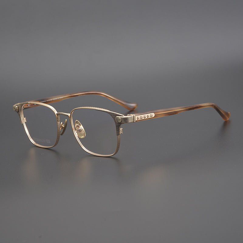 NASTYFREEZE Industrial Black Full Rim Square Glasses – Premium Titanium Frame Eyewear for Men & Women - HP eyeglasses