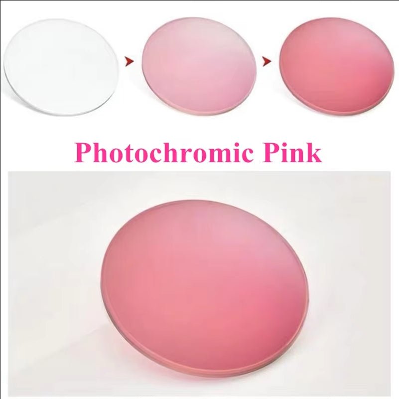 Non - Prescription - Pink Photochromic Lenses - HP eyeglasses