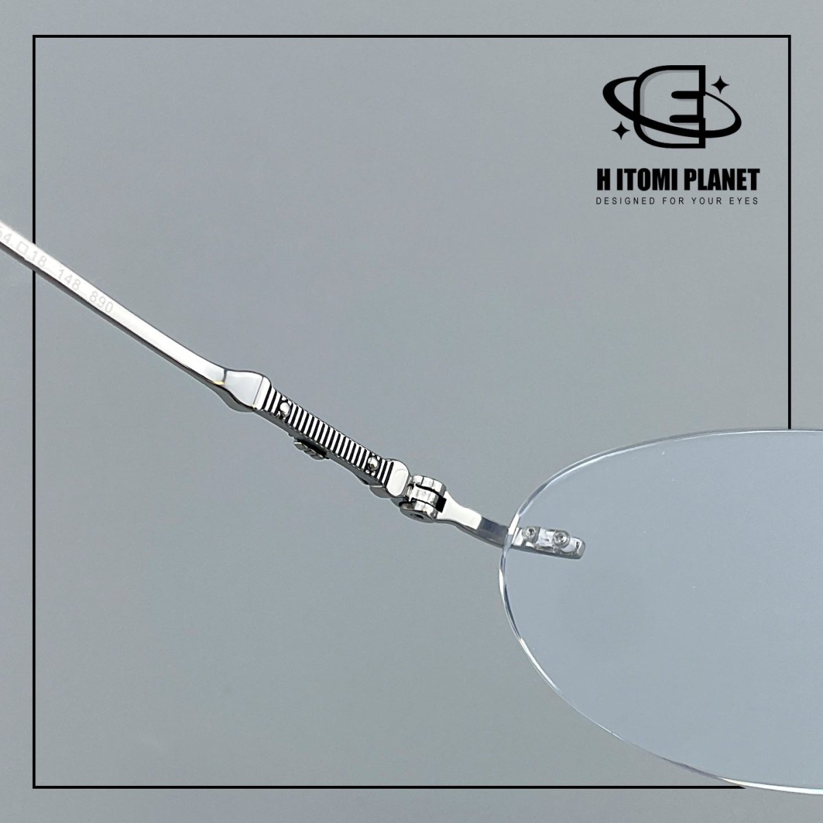 Old Money Style Pure Titanium Oval Rimless Glasses | Designer Minimalist Optical Frame for Prescription & Photochromic Lenses EO-890 - HP eyeglasses