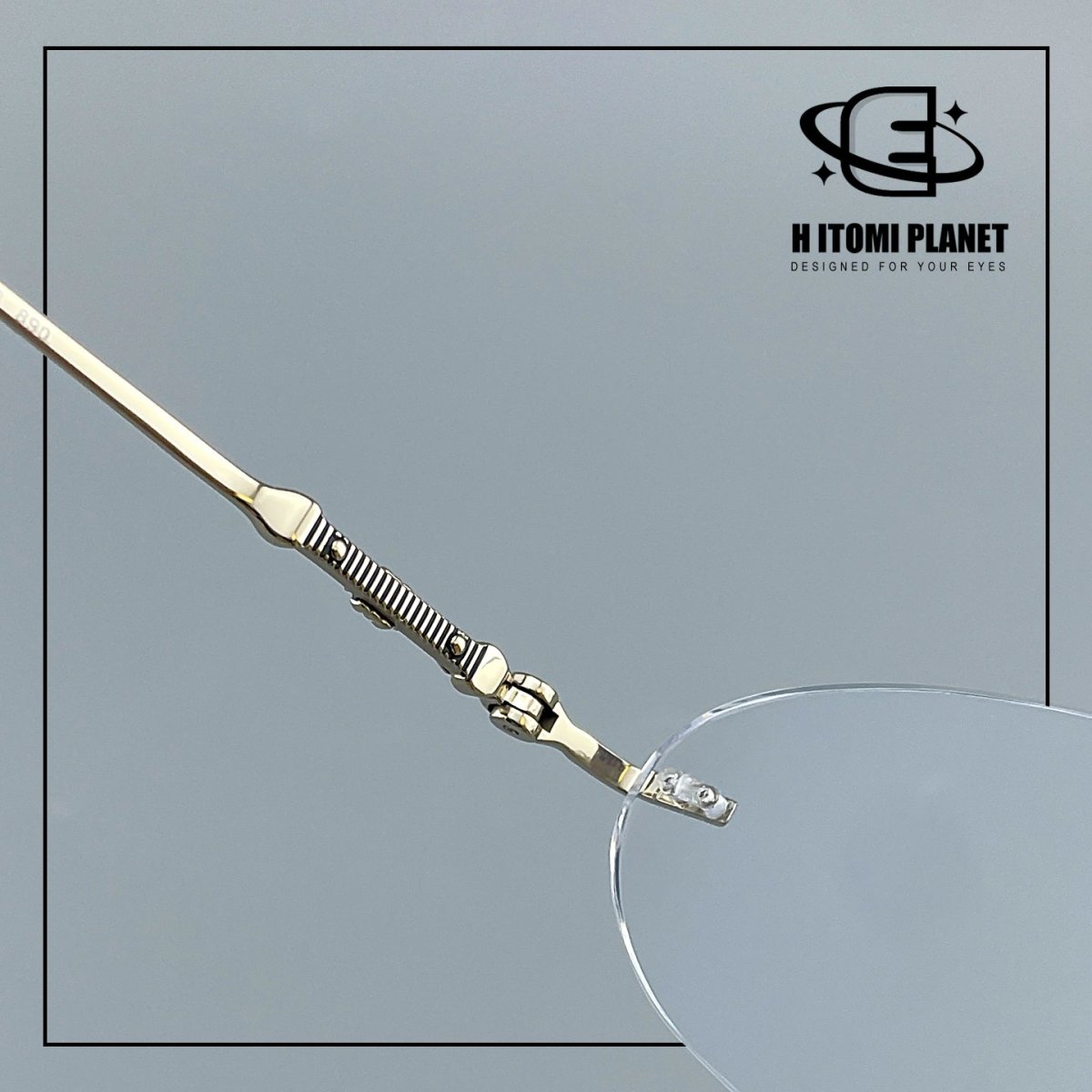 Old Money Style Pure Titanium Oval Rimless Glasses | Designer Minimalist Optical Frame for Prescription & Photochromic Lenses EO-890 - HP eyeglasses