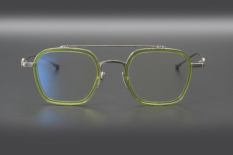 PARATESTES Double Bridge Aviator Glasses – Vintage Tortoise Full Frame - HP eyeglasses