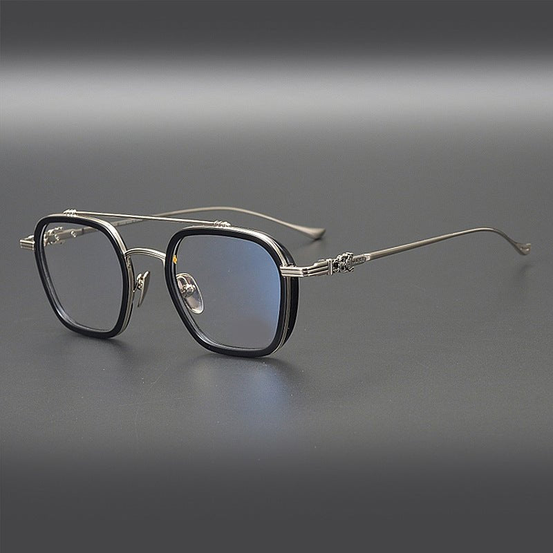 PARATESTES Double Bridge Aviator Glasses – Vintage Tortoise Full Frame - HP eyeglasses