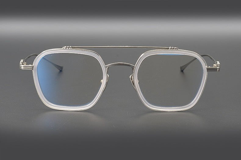 PARATESTES Double Bridge Aviator Glasses – Vintage Tortoise Full Frame - HP eyeglasses