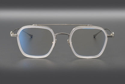 PARATESTES Double Bridge Aviator Glasses – Vintage Tortoise Full Frame - HP eyeglasses