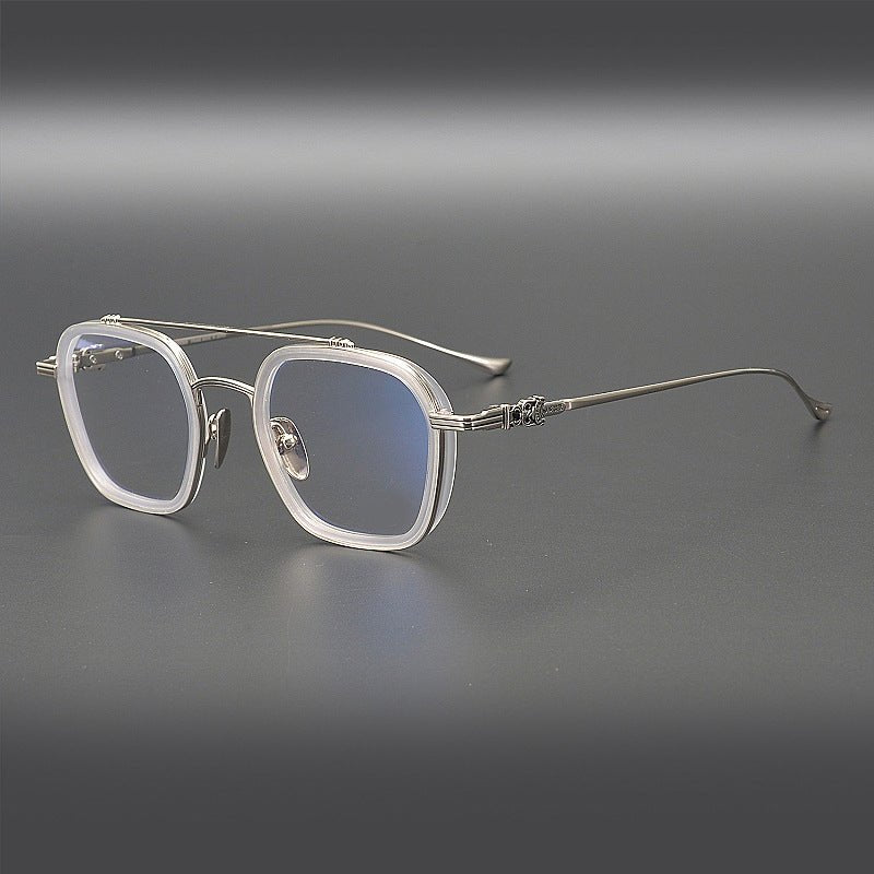 PARATESTES Double Bridge Aviator Glasses – Vintage Tortoise Full Frame - HP eyeglasses