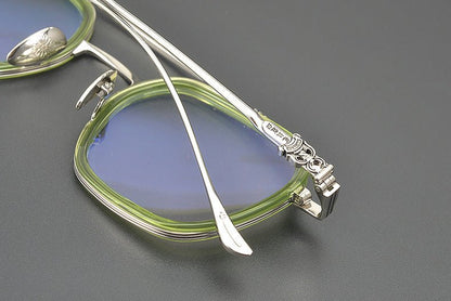 PARATESTES Double Bridge Aviator Glasses – Vintage Tortoise Full Frame - HP eyeglasses