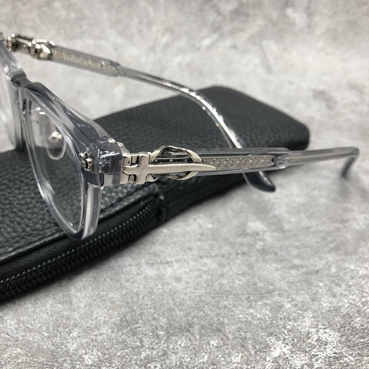 Punk Retro Acetate Eyeglasses with Butterfly & Sword Details | Unisex Full Frame Optical Glasses – CH8133 - HP eyeglasses