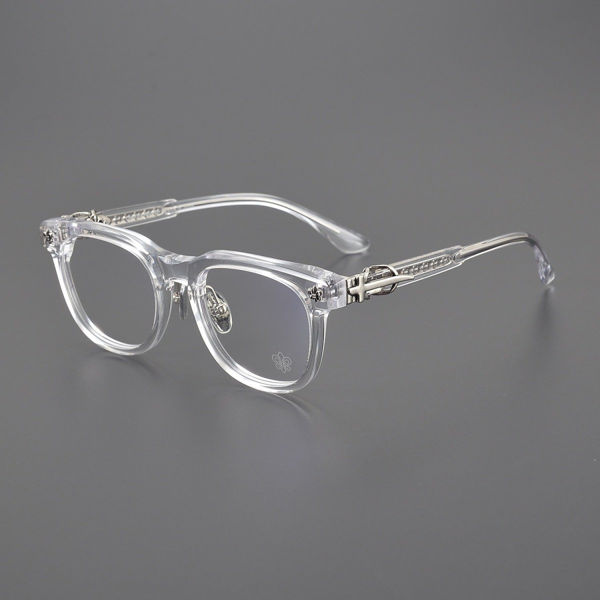 Punk Retro Acetate Eyeglasses with Butterfly & Sword Details | Unisex Full Frame Optical Glasses – CH8133 - HP eyeglasses